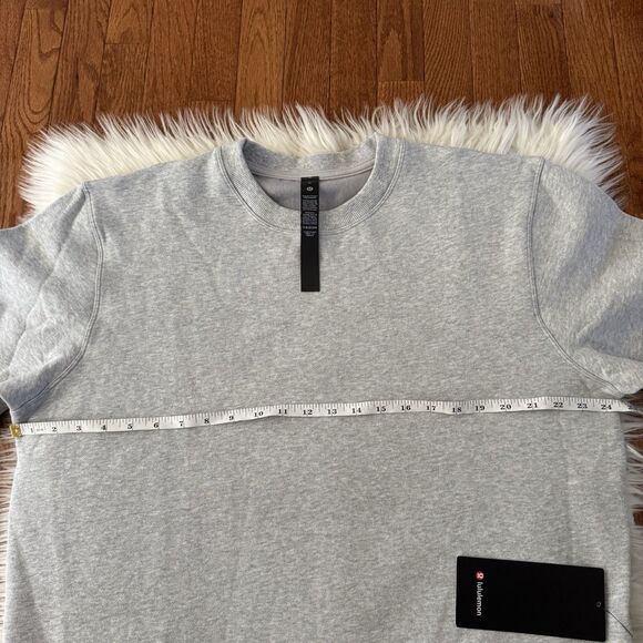 Lululemon Steady State Crew Sweatshirt Mens Medium Gray Fleece Lined Relaxed NWT - Picture 9 of 10